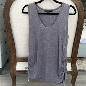 All saints cotton tank with side tie detail